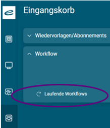 Laufende Workflows