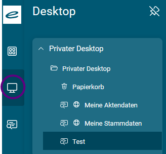 Desktop Suchanfrage