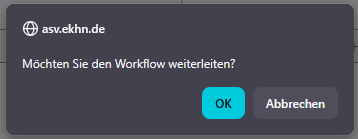 Workflow weiterleiten